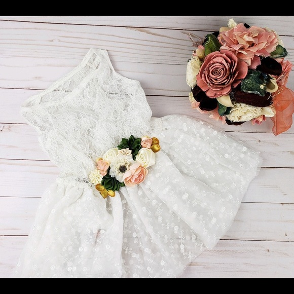 Other - Dog Wedding Dress / Flower Dog Dress